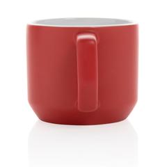Vue Mug céramique moderne de couleur rouge| Krokrodeal