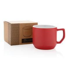 Vue Mug céramique moderne de couleur rouge| Krokrodeal
