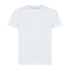 Vue T-shirt pour enfants en coton recyclé Iqoniq Koli de couleur blanc| Krokrodeal