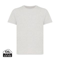 Vue T-shirt pour enfants en coton recyclé Iqoniq Koli de couleur gris| Krokrodeal