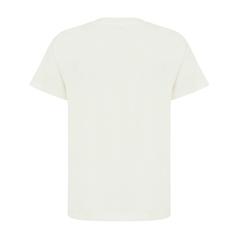 Vue T-shirt pour enfants en coton recyclé Iqoniq Koli de couleur beige| Krokrodeal