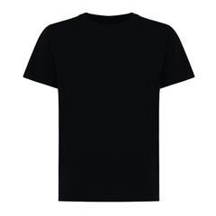 Vue T-shirt pour enfants en coton recyclé Iqoniq Koli de couleur noir| Krokrodeal