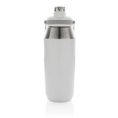 Vue Bouteille isotherme 1L avec bouchon double fonction de couleur blanc| Krokrodeal