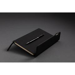 Vue Set carnets de notes A5 et stylo Swiss Peak de couleur noir| Krokrodeal