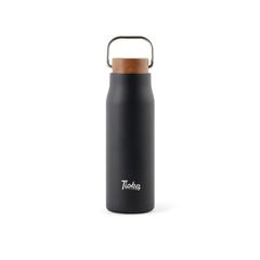 Vue VINGA Bouteille isotherme 300 ml en acier RCS Ciro de couleur noir| Krokrodeal