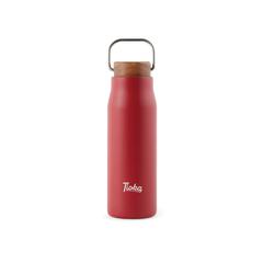Vue VINGA Bouteille isotherme 300 ml en acier RCS Ciro de couleur rouge| Krokrodeal