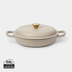 Vue VINGA Sauteuse en fonte émaillée Monte de couleur gris| Krokrodeal