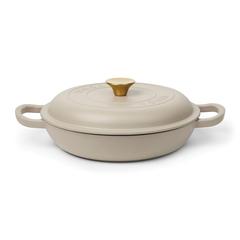 Vue VINGA Sauteuse en fonte émaillée Monte de couleur gris| Krokrodeal
