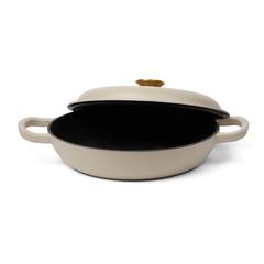 Vue VINGA Sauteuse en fonte émaillée Monte de couleur gris| Krokrodeal