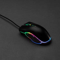 Vue Souris gaming RGB de couleur noir| Krokrodeal