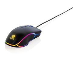 Vue Souris gaming RGB de couleur noir| Krokrodeal
