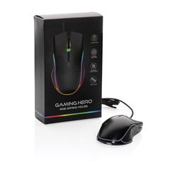 Vue Souris gaming RGB de couleur noir| Krokrodeal