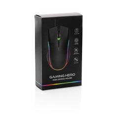 Vue Souris gaming RGB de couleur noir| Krokrodeal