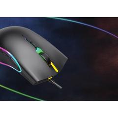 Vue Souris gaming RGB de couleur noir| Krokrodeal