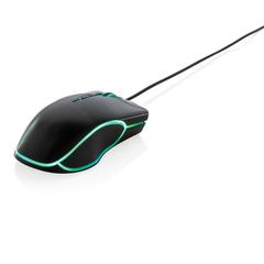 Vue Souris gaming RGB de couleur noir| Krokrodeal