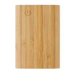 Vue Batterie de secours 5000 mAh en bambou de couleur marron| Krokrodeal