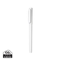 Vue Stylo X6 à capuchon avec encre ultra glissante de couleur blanc| Krokrodeal