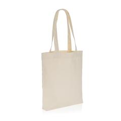 Vue Sac tote en toile recyclée et non teintée Impact AWARE™ de couleur blanc| Krokrodeal