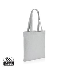 Vue Sac tote en toile recyclée et non teintée Impact AWARE™ de couleur gris| Krokrodeal