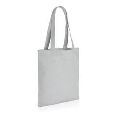 Vue Sac tote en toile recyclée et non teintée Impact AWARE™ de couleur gris| Krokrodeal