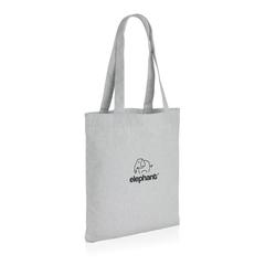 Vue Sac tote en toile recyclée et non teintée Impact AWARE™ de couleur gris| Krokrodeal