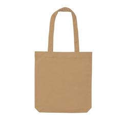 Vue Sac tote en toile recyclée et non teintée Impact AWARE™ de couleur marron| Krokrodeal