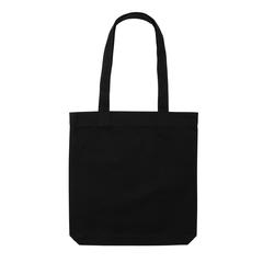 Vue Sac tote en toile recyclée et non teintée Impact AWARE™ de couleur noir| Krokrodeal