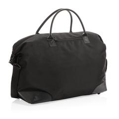 Vue Sac Weekend en rPET 1200D Impact Aware™ de couleur noir| Krokrodeal