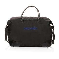 Vue Sac Weekend en rPET 1200D Impact Aware™ de couleur noir| Krokrodeal