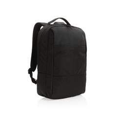 Vue Petit sac à dos Swiss Peak en rPET AWARE™ de couleur noir| Krokrodeal