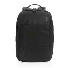 Vue Petit sac à dos Swiss Peak en rPET AWARE™ de couleur noir| Krokrodeal