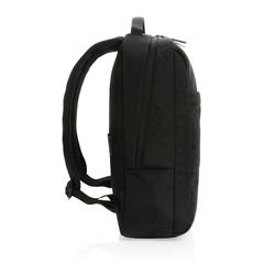 Vue Petit sac à dos Swiss Peak en rPET AWARE™ de couleur noir| Krokrodeal