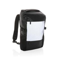 Vue Sac à dos ordinateur 15.6" réfléchissant et résistant à leau de couleur noir| Krokrodeal