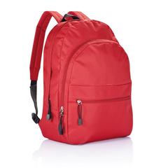 Vue Sac à dos basique de couleur rouge| Krokrodeal