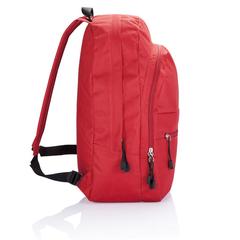 Vue Sac à dos basique de couleur rouge| Krokrodeal