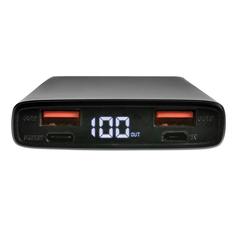 Vue Batterie de secours 10.000 mAh avec PD 18W de couleur noir| Krokrodeal