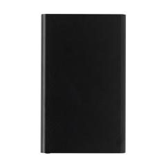 Vue Powerbank 4000mAh en plastique recyclé/aluminium RCS de couleur noir| Krokrodeal