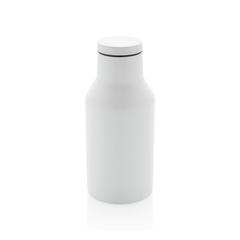 Vue Bouteille isotherme compacte 300ml en acier inoxydable recyc de couleur blanc| Krokrodeal