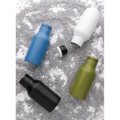 Vue Bouteille isotherme compacte 300ml en acier inoxydable recyc de couleur blanc| Krokrodeal