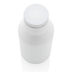 Vue Bouteille isotherme compacte 300ml en acier inoxydable recyc de couleur blanc| Krokrodeal