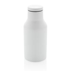 Vue Bouteille isotherme compacte 300ml en acier inoxydable recyc de couleur blanc| Krokrodeal