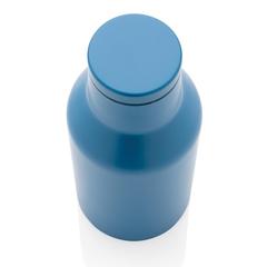 Vue Bouteille isotherme compacte 300ml en acier inoxydable recyc de couleur bleu| Krokrodeal