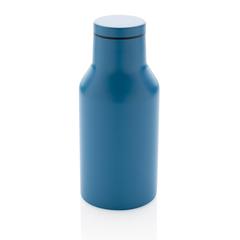 Vue Bouteille isotherme compacte 300ml en acier inoxydable recyc de couleur bleu| Krokrodeal