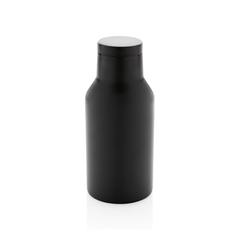 Vue Bouteille isotherme compacte 300ml en acier inoxydable recyc de couleur noir| Krokrodeal