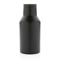 Vue Bouteille isotherme compacte 300ml en acier inoxydable recyc de couleur noir| Krokrodeal