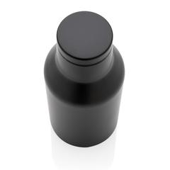 Vue Bouteille isotherme compacte 300ml en acier inoxydable recyc de couleur noir| Krokrodeal