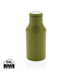 Vue Bouteille isotherme compacte 300ml en acier inoxydable recyc de couleur vert| Krokrodeal