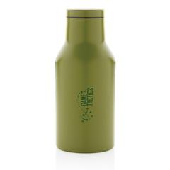 Vue Bouteille isotherme compacte 300ml en acier inoxydable recyc de couleur vert| Krokrodeal