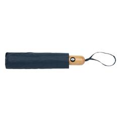 Vue Parapluie 21" automatique rPET 190T et bambou Impact AWARE™ de couleur bleu| Krokrodeal