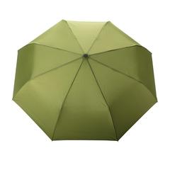 Vue Parapluie 21" automatique rPET 190T et bambou Impact AWARE™ de couleur vert| Krokrodeal